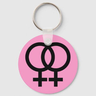 lesbian symbol keychain