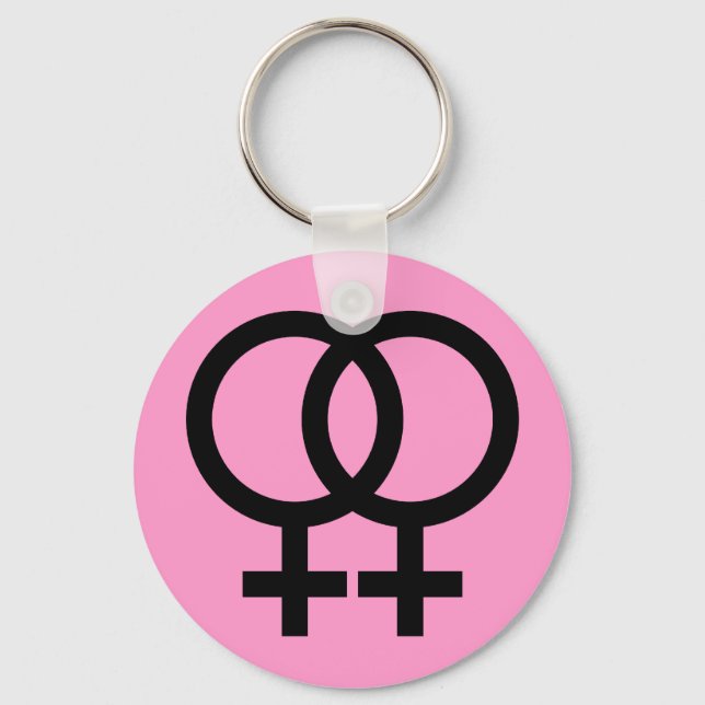 lesbian symbol keychain (Front)