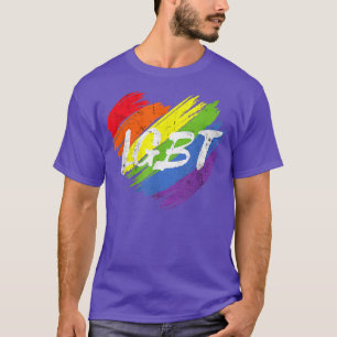 Lesbian Transgender Support Equality LGBT Rainbow  T-Shirt