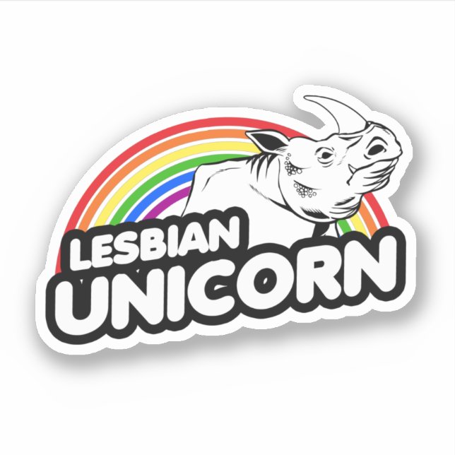Lesbian Unicorn Rainbow (Front)