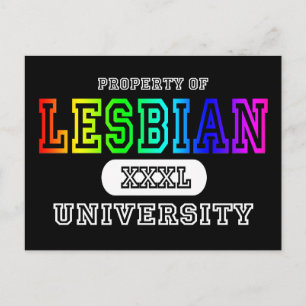 Lesbian Univeristy Dark Postcard