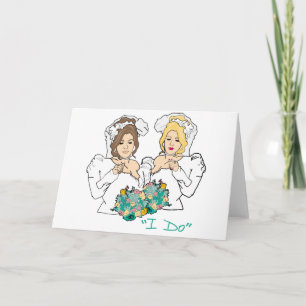 Lesbian Wedding Card