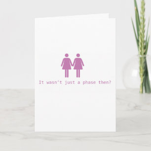 Lesbian wedding card