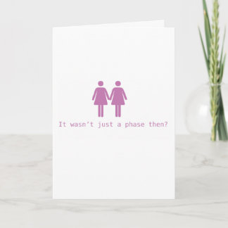Lesbian wedding card