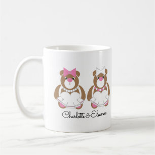 Lesbian wedding gift bear bride coffee mug