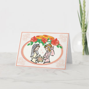 Lesbian Wedding or Commitment Ceremony Card