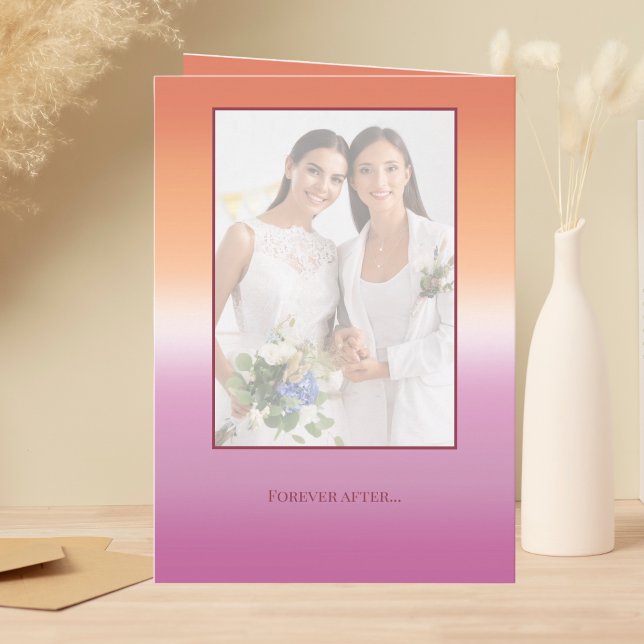 Lesbian Wedding Photo Pride Flag Gradient Program (Creator Uploaded)