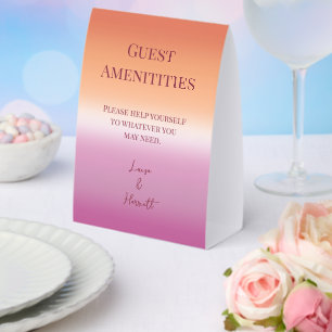 Lesbian Wedding Pride Flag Gradient Guest Bathroom