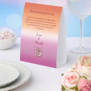 Lesbian Wedding Pride Flag Gradient Honeymoon Fund