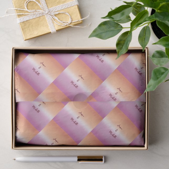 Lesbian Wedding Pride Flag Gradient  Tissue Paper (Gift)