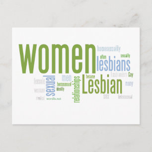 Lesbian Words Postcard