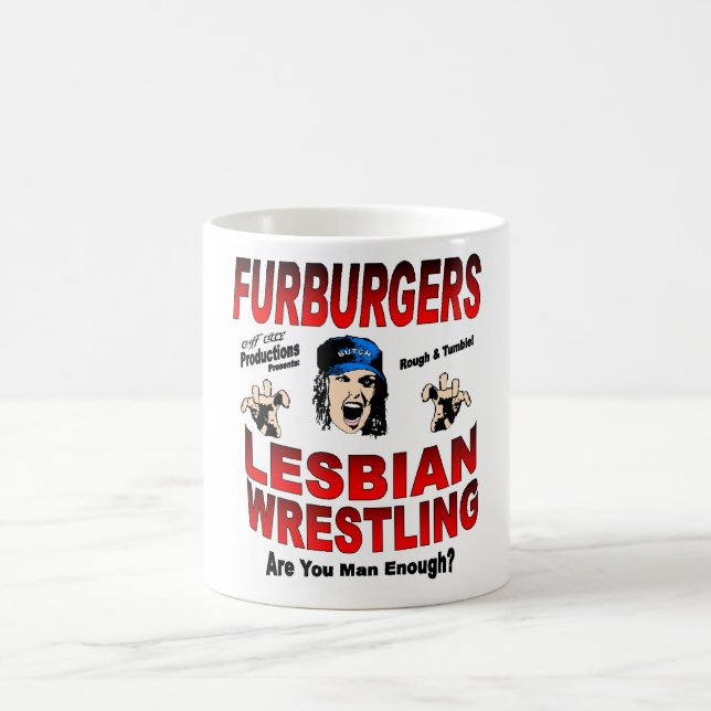 Lesbian Wrestling Mug (Center)
