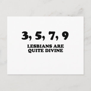 LESBIANS ARE QUITE DIVINE POSTCARD