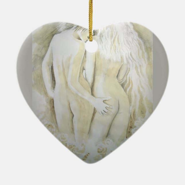 Lesbians Ceramic Ornament (Back)