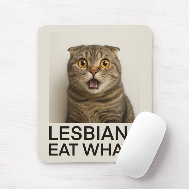 Lesbians Eat What Funny Mouse Pad (With Mouse)