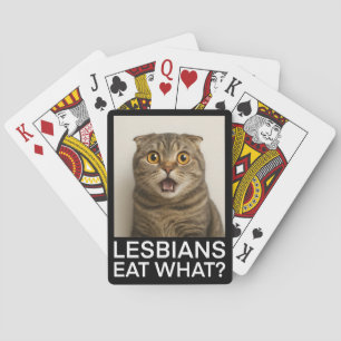 Lesbians Eat What Funny Playing Cards