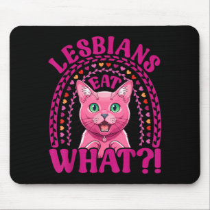 Lesbians Eat What Funny Shocked Korat Cat Pride Mouse Pad