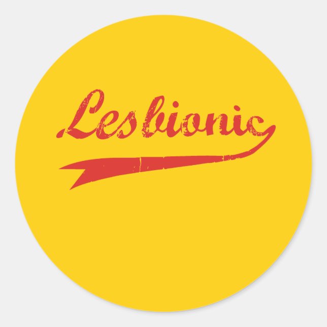 Lesbionic Classic Round Sticker (Front)