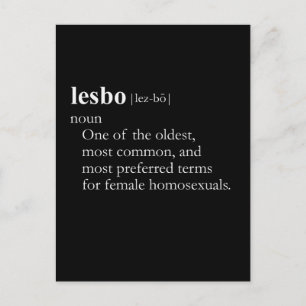 LESBO (definition) Postcard