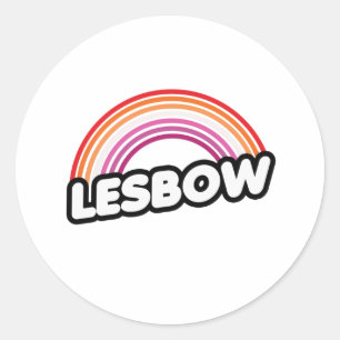 Lesbow - Sunset Classic Round Sticker