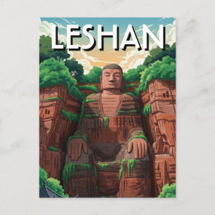 Leshan Giant Buddha China Travel Postcard