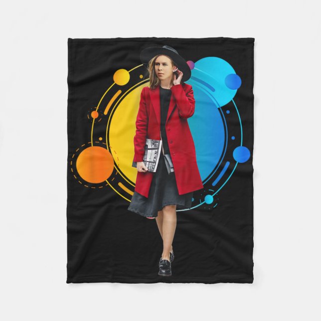 Lesia Ukrainka  Fleece Blanket (Front)