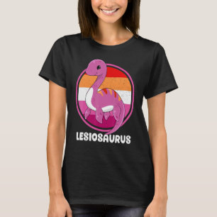 Lesiosaurus Lesbian Plesiosaurus Lgbtq Gay Pride M T-Shirt
