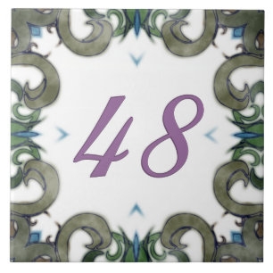 Leslie Big House Number Tile