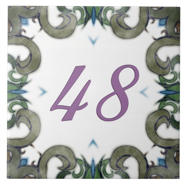 Leslie Big House Number Tile (Front)