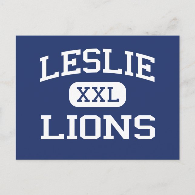 Leslie Lions Middle School Salem Oregon Postcard (Front)
