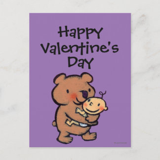Leslie Patricelli Big Brown Bear Hug Holiday Postcard