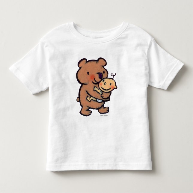 Leslie Patricelli Big Brown Bear Hug Toddler T-Shirt (Front)