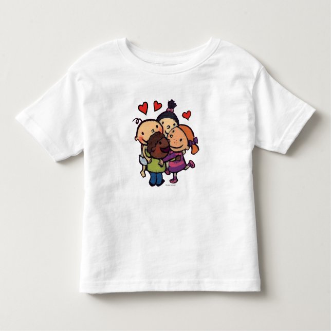 Leslie Patricelli Group Hug with Friends Toddler T-Shirt (Front)