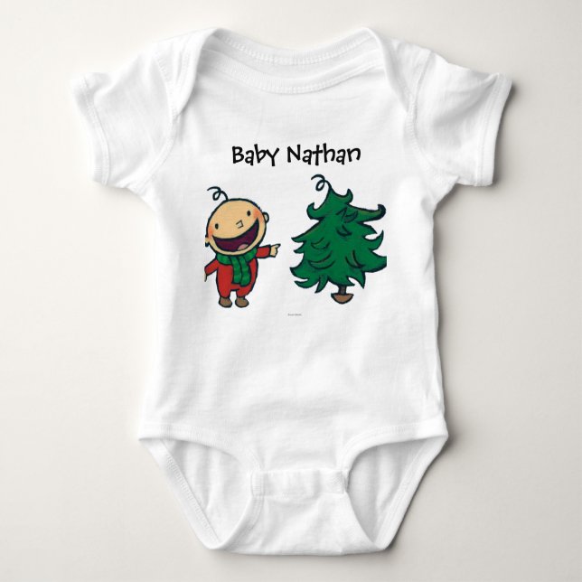 Leslie Patricelli's Baby Chooses a Christmas Tree Baby Bodysuit (Front)