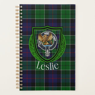Leslie Scottish Clan Tartan & Crest Planner