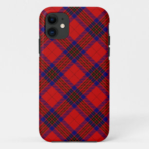 Leslie tartan red blue purple plaid iPhone 11 case