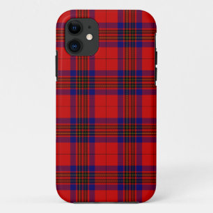 Leslie tartan red blue purple plaid iPhone 11 case