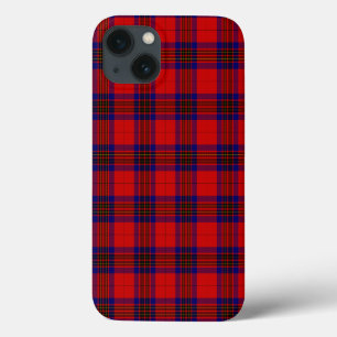 Leslie tartan red blue purple plaid iPhone 13 case