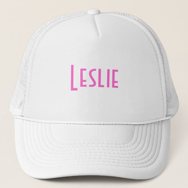 Leslie Trucker Hat (Front)