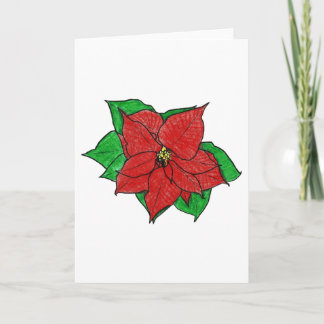 Leslie's Double-Secret Poinsettia IV Holiday Card