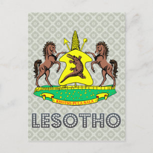 Lesotho Coat of Arms Postcard