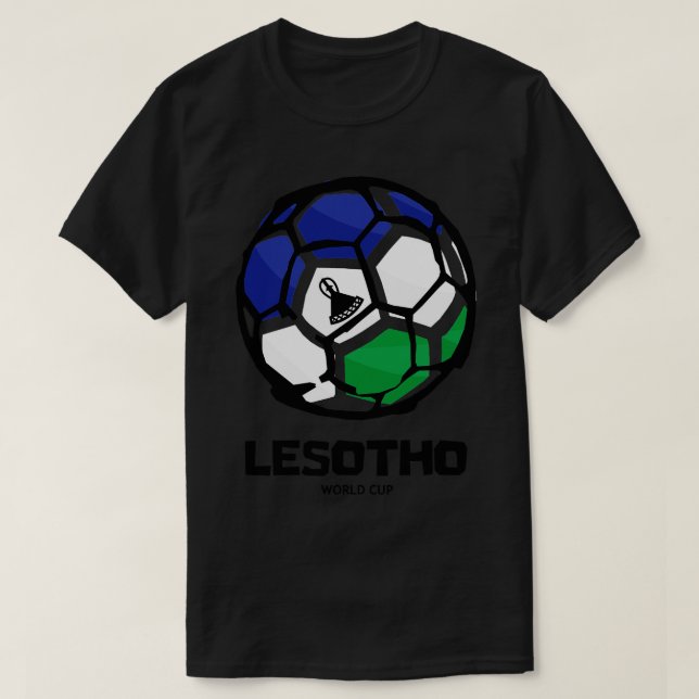 Lesotho  Country Flag T-Shirt (Design Front)