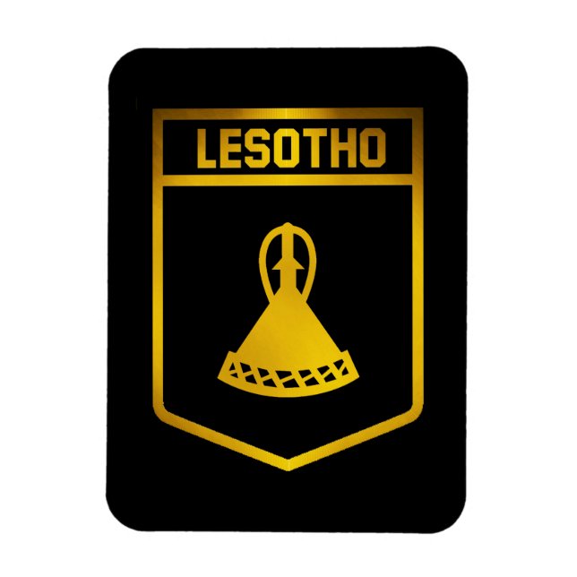 Lesotho Emblem Magnet (Vertical)