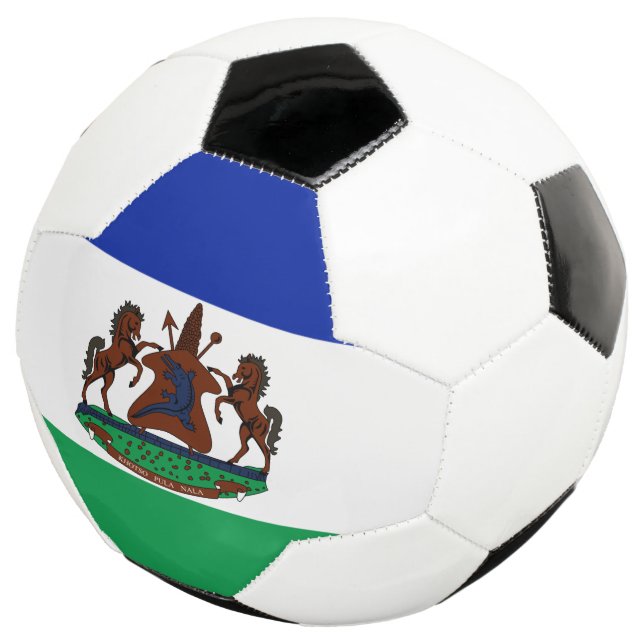 lesotho emblem soccer ball (Three Quarter)