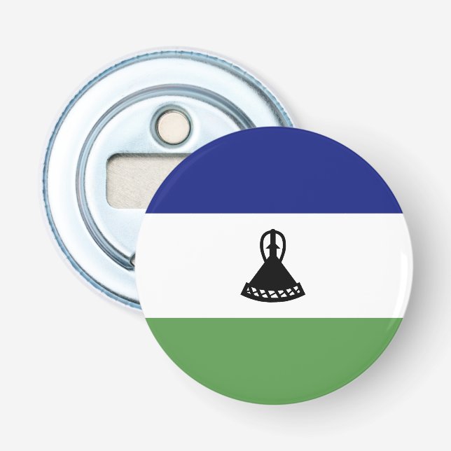 Lesotho flag bottle opener (Front)