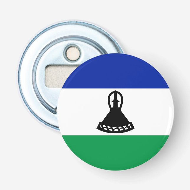Lesotho Flag Bottle Opener (Front)