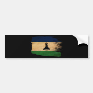 Lesotho Flag Bumper Sticker