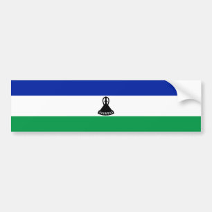 Lesotho Flag Bumper Sticker