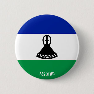 Lesotho Flag Charming Patriotic 6 Cm Round Badge