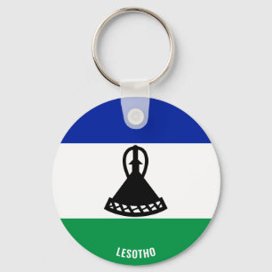Lesotho Flag Charming Patriotic Key Ring